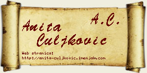 Anita Čuljković vizit kartica